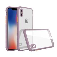 Newface iPhone XS Max Kılıf Miami Şeffaf Silikon  - Açık Mor