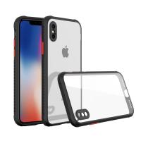 Newface iPhone XS Max Kılıf Miami Şeffaf Silikon  - Siyah