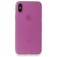 Newface iPhone XS Max Kılıf PP Ultra İnce Kapak - Pembe