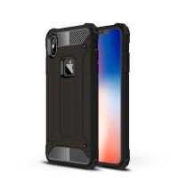 Newface iPhone XS Max Kılıf Tank Silikon Kapak - Siyah