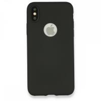 Newface iPhone XS Kılıf First Silikon - Siyah