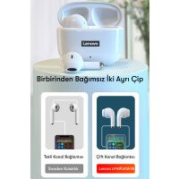 Newface Lenovo LP40 Pro Bluetooth Kulaklık - Beyaz