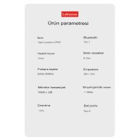 Newface Lenovo LP40 Pro Bluetooth Kulaklık - Siyah