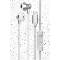 Newface LS-730 1.2M iPhone 15 Serisi ile Uyumlu Type-C Kablolu Kulaklık - Yeşil