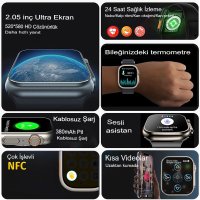 Newface M8 Ultra Mini Akıllı Saat - Siyah