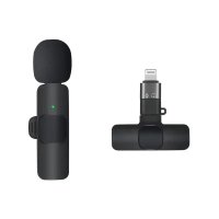 Newface N9 Type-C ve Lightning Double Mikrofon - Siyah