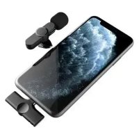 Newface N9 Type-C ve Lightning Double Mikrofon - Siyah