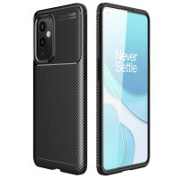 Newface One Plus 9 Kılıf Focus Karbon Silikon - Siyah