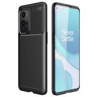 Newface One Plus 9 Pro Kılıf Auto Focus Karbon Kapak - Siyah