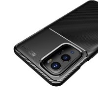 Newface One Plus 9 Pro Kılıf Auto Focus Karbon Kapak - Siyah
