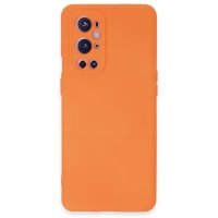 Newface One Plus 9 Pro Kılıf Nano içi Kadife  Silikon - Turuncu