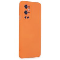 Newface One Plus 9 Pro Kılıf Nano içi Kadife Silikon - Turuncu