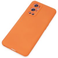 Newface One Plus 9 Pro Kılıf Nano içi Kadife Silikon - Turuncu