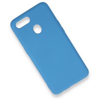 Newface Oppo A12 Kılıf Nano içi Kadife Silikon - Mavi