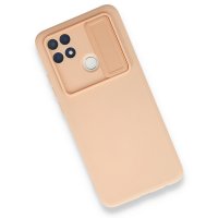 Newface Oppo A15S Kılıf Color Lens Silikon - Pudra