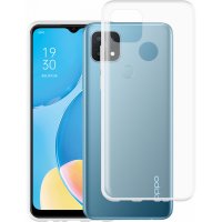 Newface Oppo A15S Kılıf Deluxe 2mm Şeffaf Silikon