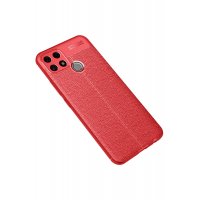 Newface Oppo A15 Kılıf Auto Focus Kapak - Kırmızı