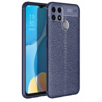 Newface Oppo A15S Kılıf Auto Focus Kapak - Lacivert