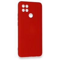 Newface Oppo A15 Kılıf Nano içi Kadife  Silikon - Kırmızı