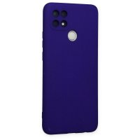 Newface Oppo A15 Kılıf Nano içi Kadife Silikon - Mor