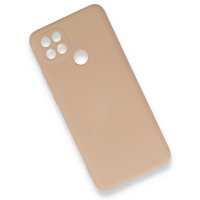 Newface Oppo A15S Kılıf Nano içi Kadife  Silikon - Pudra