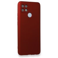 Newface Oppo A15S Kılıf First Silikon - Bordo