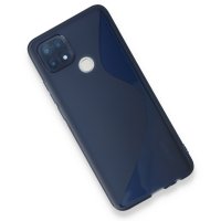 Newface Oppo A15S Kılıf S Silikon - Mavi