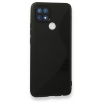 Newface Oppo A15S Kılıf S Silikon - Siyah