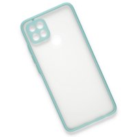 Newface Oppo A15S Kılıf Montreal Silikon Kapak - Turkuaz