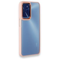 Newface Oppo A16 Kılıf Dora Kapak - Pudra