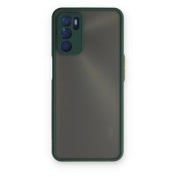 Newface Oppo A16 Kılıf Montreal Silikon Kapak - Yeşil