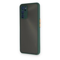 Newface Oppo A16 Kılıf Montreal Silikon Kapak - Yeşil