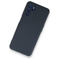 Newface Oppo A16 Kılıf Nano içi Kadife Silikon - Lacivert