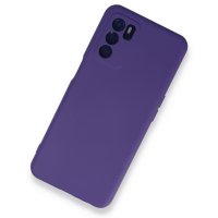 Newface Oppo A16 Kılıf Nano içi Kadife Silikon - Mor
