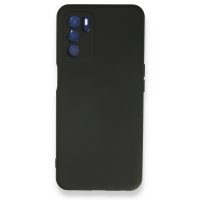 Newface Oppo A16 Kılıf Nano içi Kadife  Silikon - Siyah