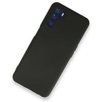Newface Oppo A16 Kılıf Nano içi Kadife Silikon - Siyah