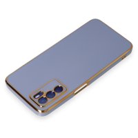 Newface Oppo A16 Kılıf Volet Silikon - Mavi