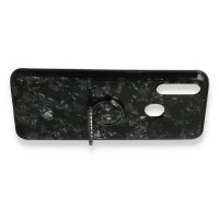 Newface Oppo A31 Kılıf Marble Yüzüklü Silikon - Siyah
