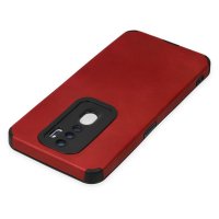 Newface Oppo A5 2020 Kılıf Loop Deri Silikon - Kırmızı