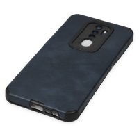 Newface Oppo A5 2020 Kılıf Loop Deri Silikon - Lacivert