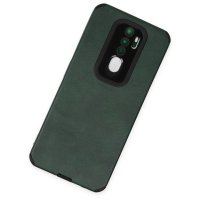Newface Oppo A5 2020 Kılıf Loop Deri Silikon - Yeşil