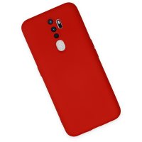 Newface Oppo A5 2020 Kılıf Nano içi Kadife  Silikon - Kırmızı