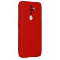 Newface Oppo A5 2020 Kılıf Nano içi Kadife Silikon - Kırmızı