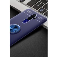 Newface Oppo A5 2020 Kılıf Range Yüzüklü Silikon - Mavi