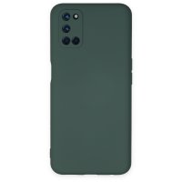 Newface Oppo A52 Kılıf Nano içi Kadife  Silikon - Koyu Yeşil