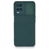 Newface Oppo A54 4G Kılıf Color Lens Silikon - Yeşil