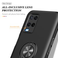 Newface Oppo A54 4G Kılıf Elit Yüzüklü Kapak - Siyah