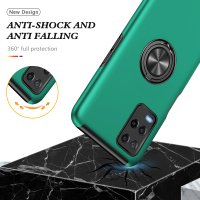 Newface Oppo A54 4G Kılıf Elit Yüzüklü Kapak - Yeşil