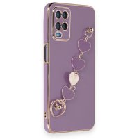 Newface Oppo A54 4G Kılıf Esila Silikon - Mor