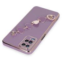 Newface Oppo A54 4G Kılıf Esila Silikon - Mor